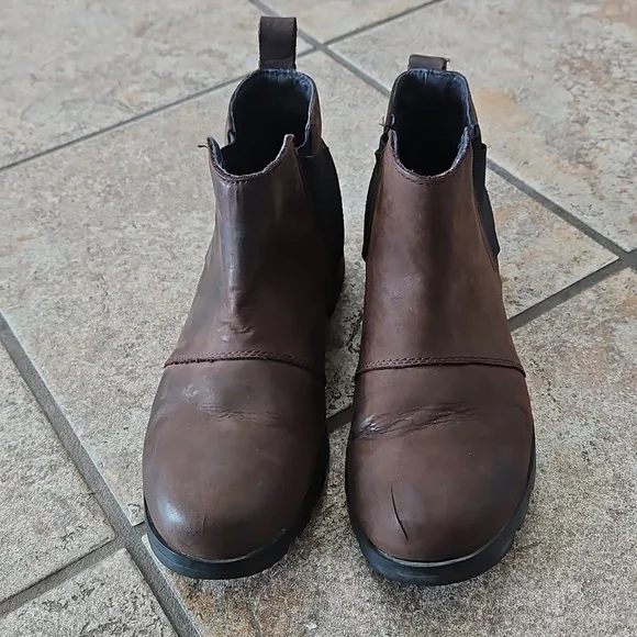 Sorel Waterproof Leather Booties Size 8 For Women - Picture 8 of 9